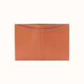 Vida Laptop Sleeve In Micro Pebbled Leather - Biscuit- FOL