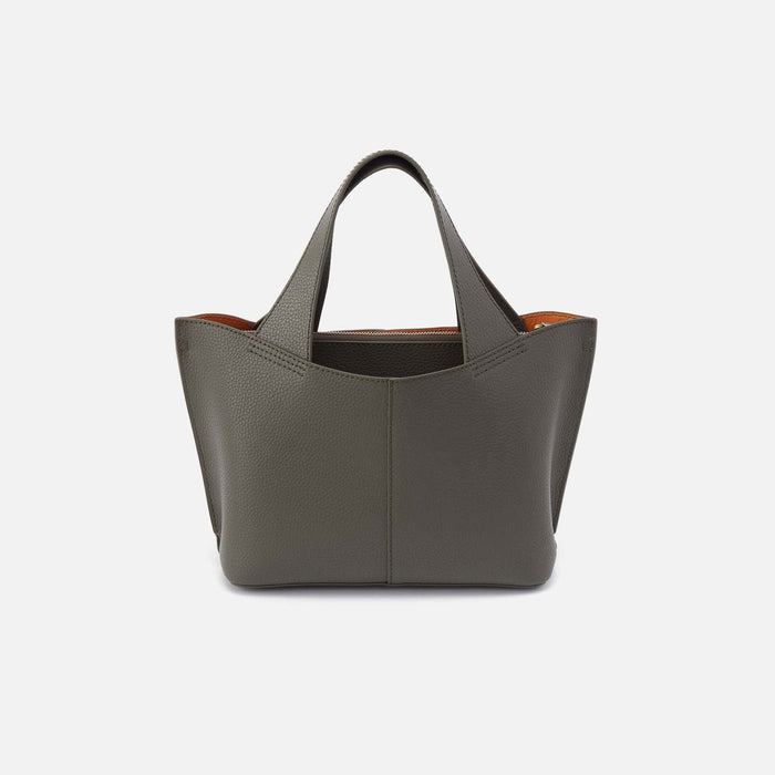Vida Small Tote in Micro Pebbled Leather - Desert Palm