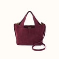 Vida Small Tote In Suede Leather