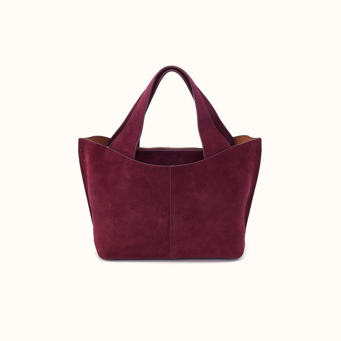 Vida Small Tote In Suede Leather