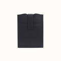 Vida Vertical Laptop In Micro Pebbled Leather - Black