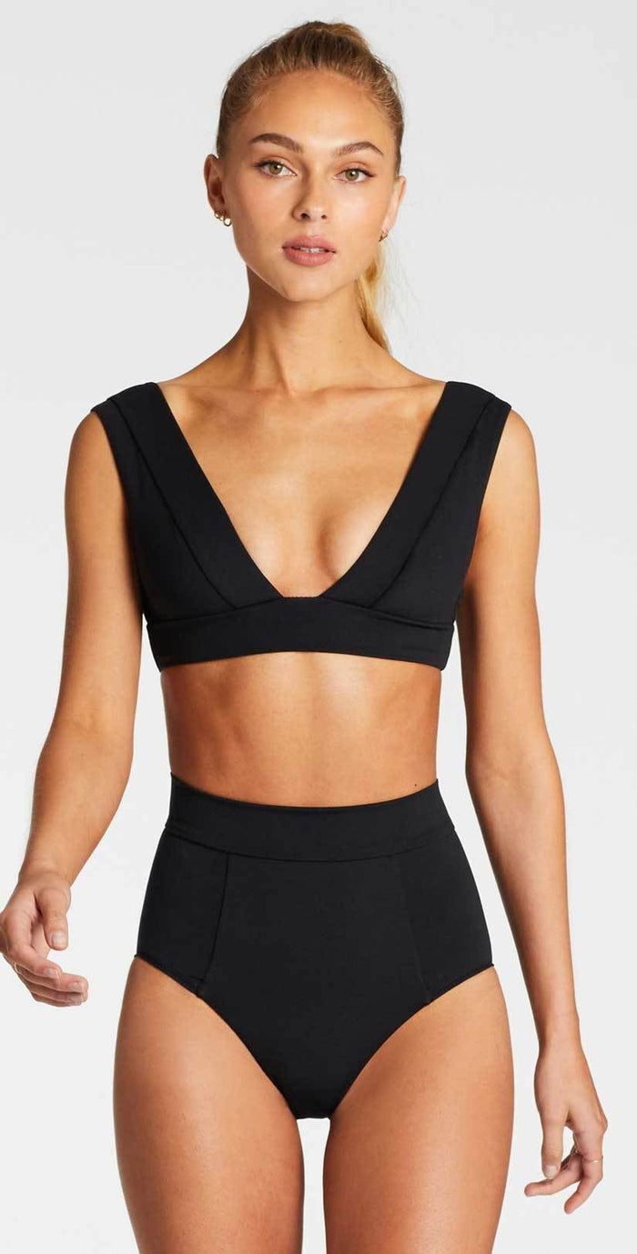 Vitamin A Elena Bikini Bottom in Black: