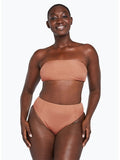 Vitamin A Mila Bandeau Bikini Top in Pink Sands