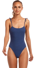 Vitamin A Rumba Dots Valentina Bodysuit in Deep Blue 923M RDB: