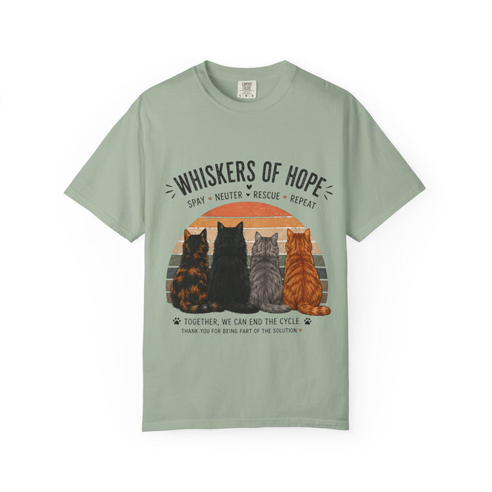 Whiskers of Hope Cat Rescue T-Shirt *COMFORT COLORS*