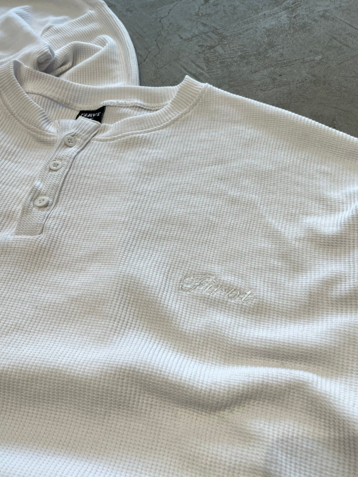 WHITE HENLEY WAFFLE
