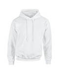 unisex white oversized hoodie fleece front view