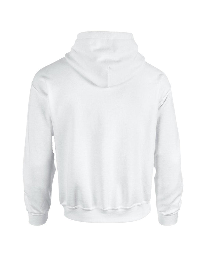 unisex white oversized hoodie fleece  back view