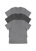 Womens Boyfriend T-Shirts 3 Pack Bundle Athletic Gray Tri-Blend - Perfect TShirt Co