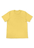 womens butter yellow boyfriend cut t-shirt short sleeve airlume cotton front flat image