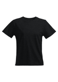 Women’s charcoal black triblend relaxed fit t-shirt - front view