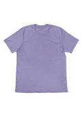 womens lavender blue boyfriend cut t-shirt short sleeve airlume cotton front flat image