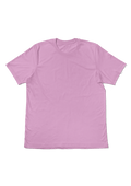 womens purple lilac boyfriend cut  t-shirt short sleeve airlume cotton front flat image