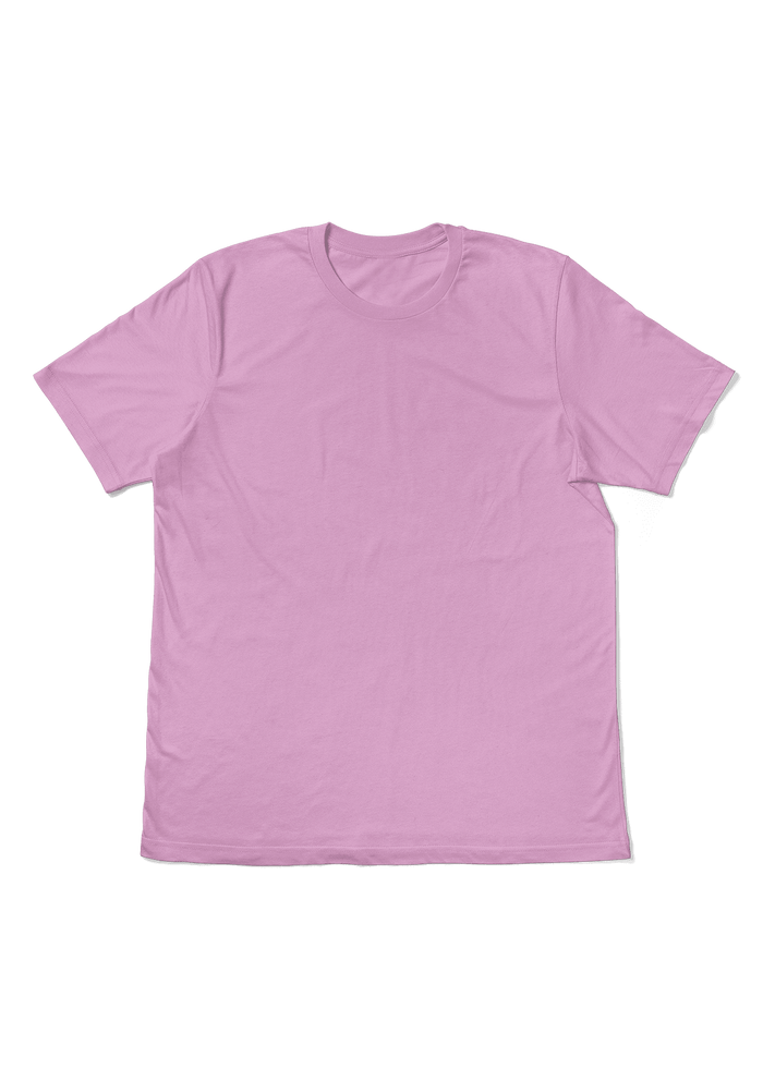 womens purple lilac boyfriend cut  t-shirt short sleeve airlume cotton front flat image