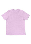 women purple lilac boyfriend cut t-shirt prism heather airlume cotton short sleeve front flat image