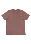 women purple mauve boyfriend cut  t-shirt airlume cotton short sleeve front flat image