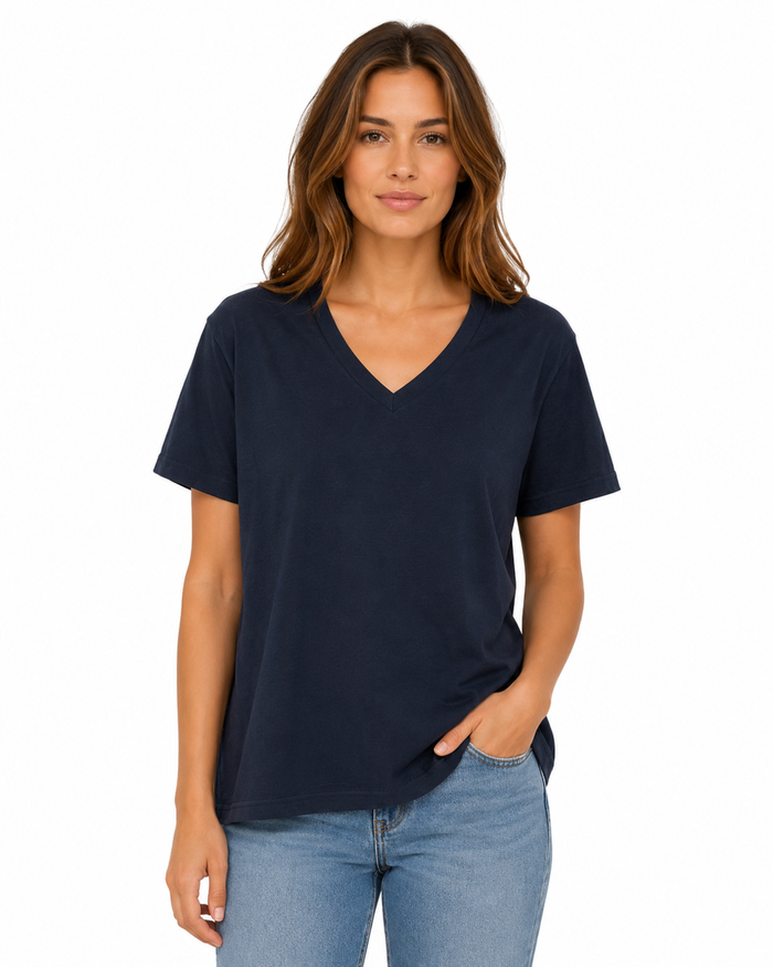 Women’s Navy Boyfriend Cut T-Shirt