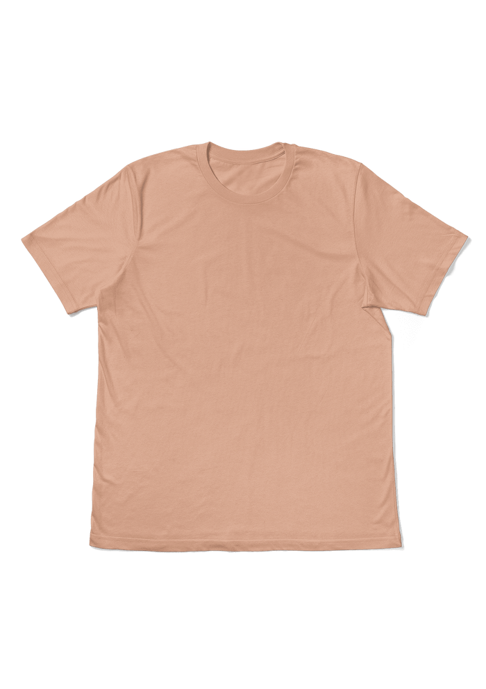 womens-peach-boyfriend cut t-shirt short sleeve crew neck airlume cotton flat front image