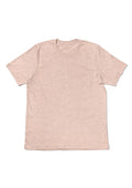 womens peach boyfriend cut  t-shirt short sleeve crew neck prism heather airlume cotton flat front image