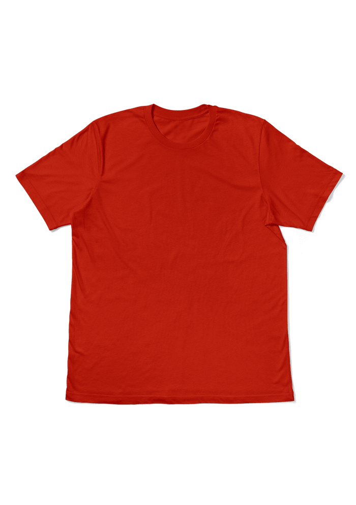 women red boyfriend cut t-shirt short sleeve crew neck airlume cotton flat front image