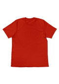 women red boyfriend cut t-shirt short sleeve crew neck airlume cotton flat front image