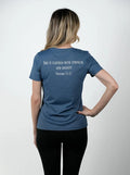 Women's Proverbs 31:25 Performance Tee - Blue HolStrength