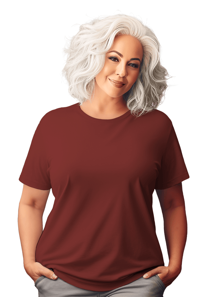 Perfect TShirt Co Womens Original Boyfriend T-Shirt -Rich Warm Rust - Perfect TShirt Co