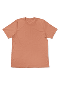 womens-orange-boyfriend cut t-shirt short sleeve crew neck airlume cotton flat front image