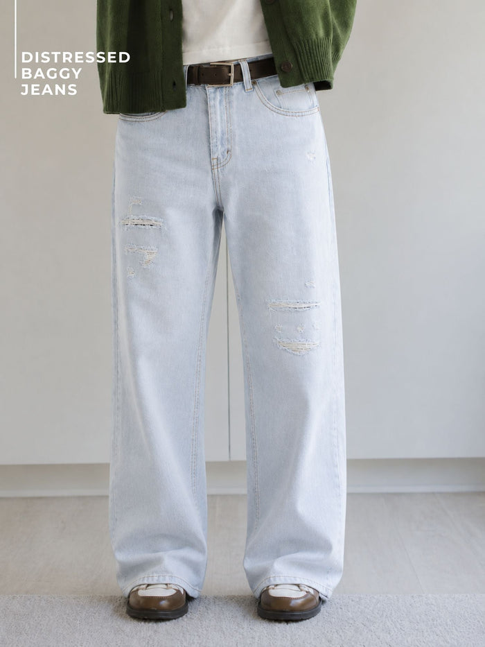 Y2K Distressed Jeans